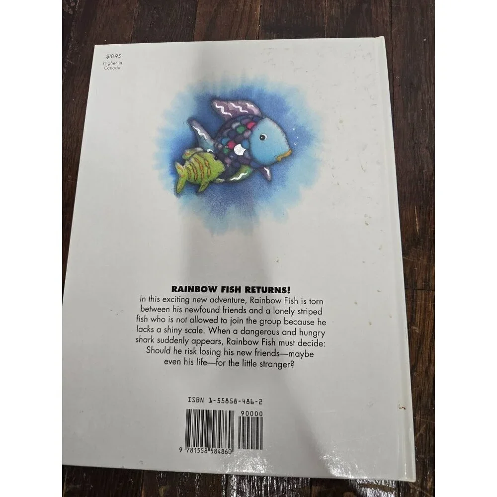 Vintage Rainbow Fish to the Rescue! By Marcus Pfister Children's Picture Book